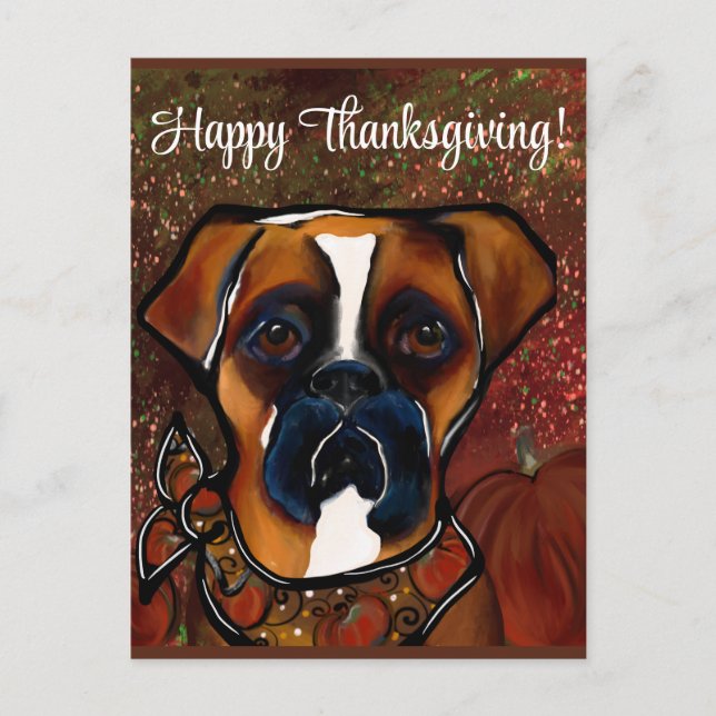 Postal Perro Boxer (Anverso)