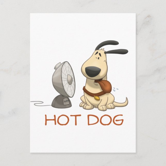 Postal Perro caliente (Anverso)