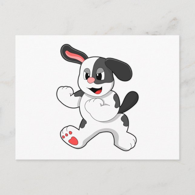 Postal Perro como luchador (Anverso)