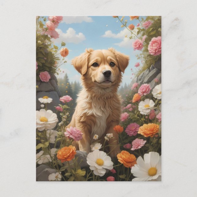 Postal perro cortado (Anverso)