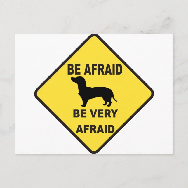 Postal Perro Dachshund Humorous (Anverso)