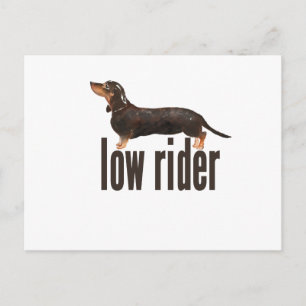 Postal Perro Daschund Sausage