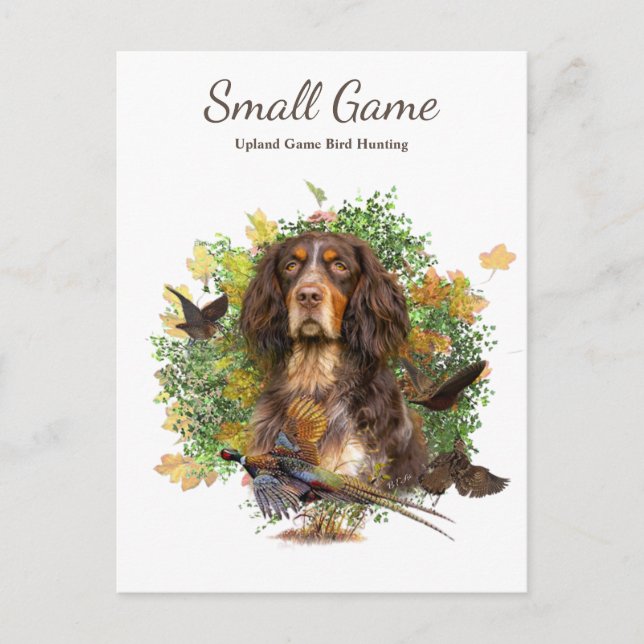 Postal Perro de aves , Caza de aves de caza de uvas (Anverso)