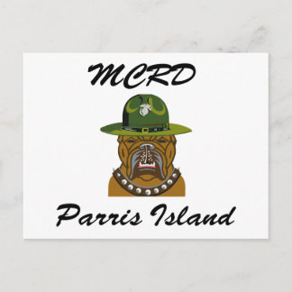Postal Perro de diablo de la isla de MCRD Parris
