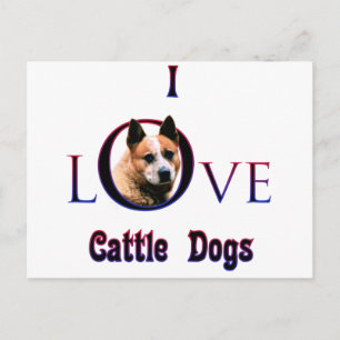 Postal Perro de ganado australiano que amo