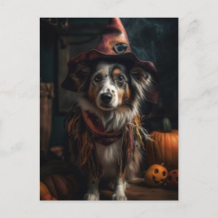Postal Perro de Halloween