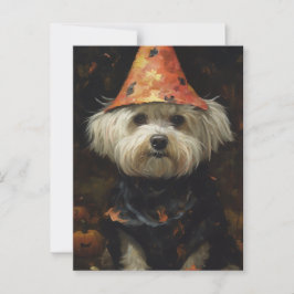 Postal Perro de Halloween