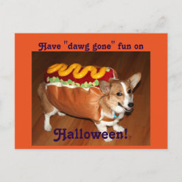 Postal Perro de Halloween
