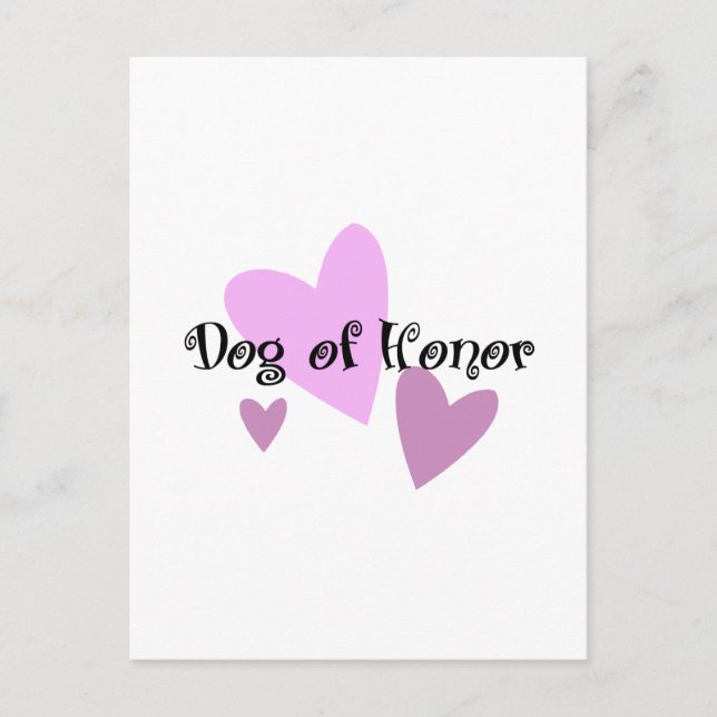 Postal Perro de honor (Anverso)