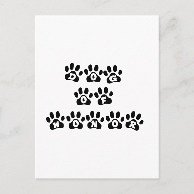 Postal Perro de honor (Anverso)