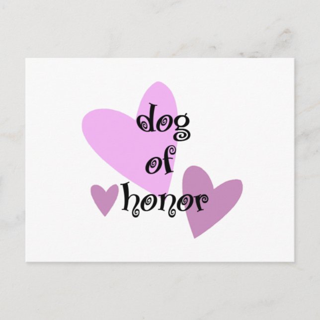 Postal Perro de honor (Anverso)