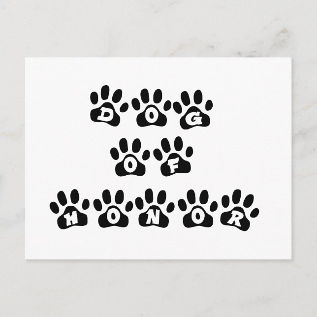 Postal Perro de honor (Anverso)