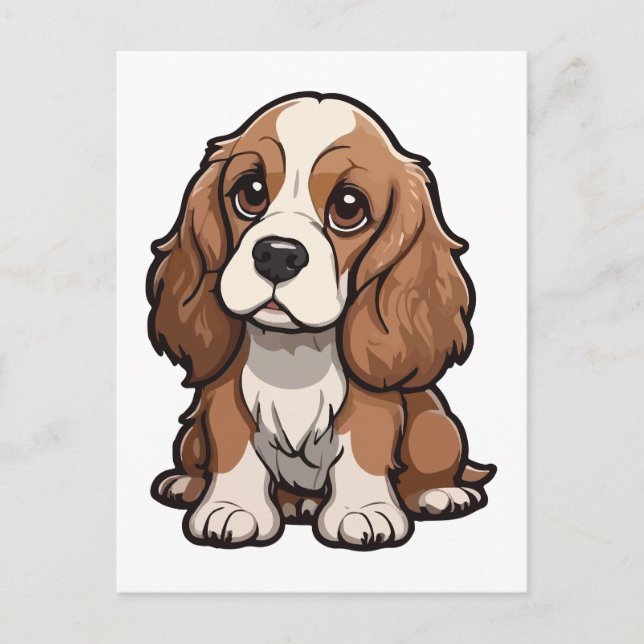 Postal Perro de la hebilla de Basset (Anverso)