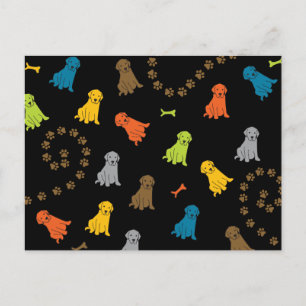 Postal perro de laboratorio