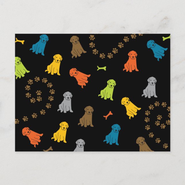Postal perro de laboratorio (Anverso)
