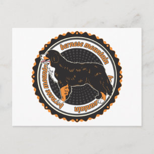 Postal Perro de montaña de Bernese