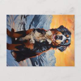 Postal Perro de montaña de Bernese