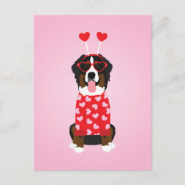 Postal Perro de montaña Valentine Bernese