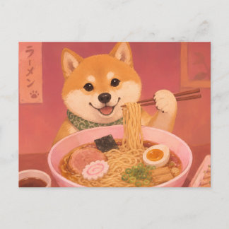Postal perro de ramen