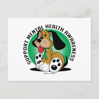 Postal Perro de salud mental