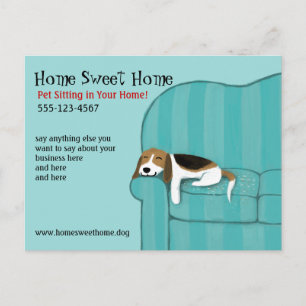 Postal Perro de sofá feliz   Mascota de Personalizado de