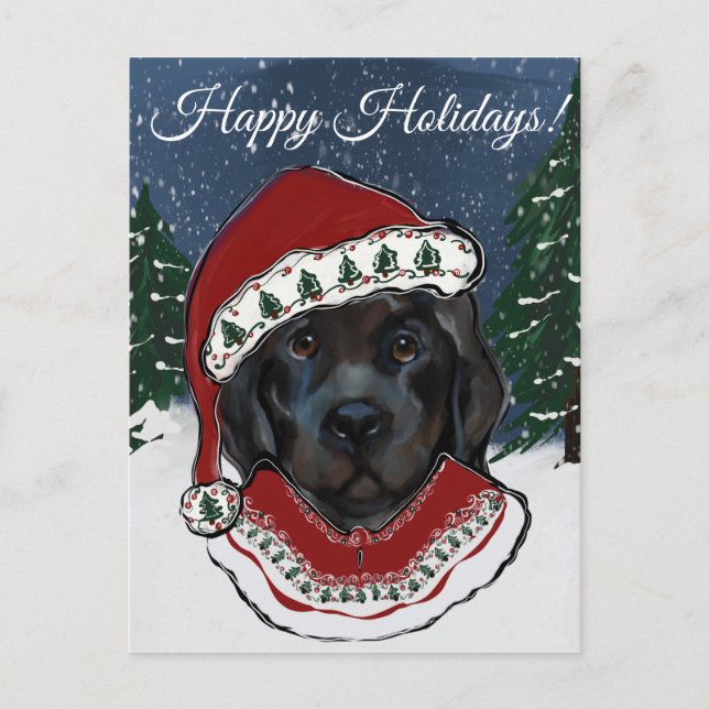 Postal Perro de Terranova (Anverso)