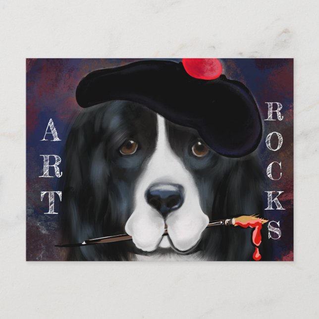 Postal Perro de Terranova (Anverso)