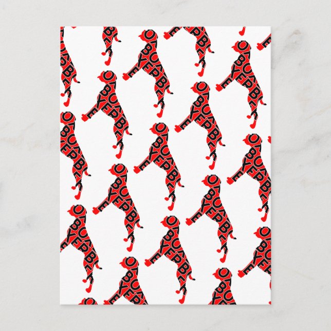 Postal Perro de Texto Boxer (Anverso)