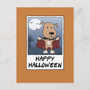 Postal Perro de vampiro lindo para Halloween: Count Barku