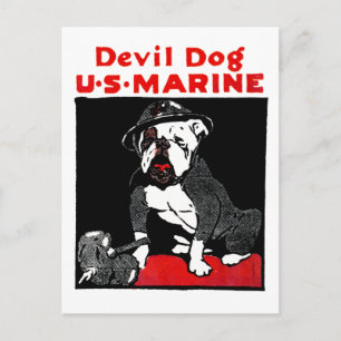 Postal Perro del diablo del Cuerpo de Marines de la Prime