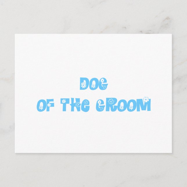 Postal Perro del Groom (Anverso)