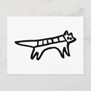 Postal Perro, dibujo australiano (aborigen)