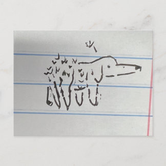 Postal Perro diente de león