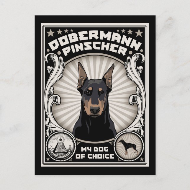 Postal Perro elegido (Anverso)