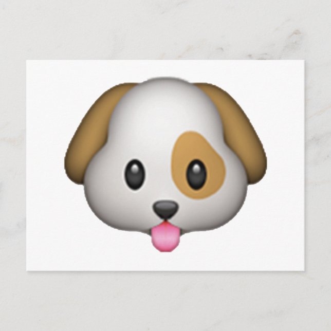 Postal Perro - Emoji (Anverso)