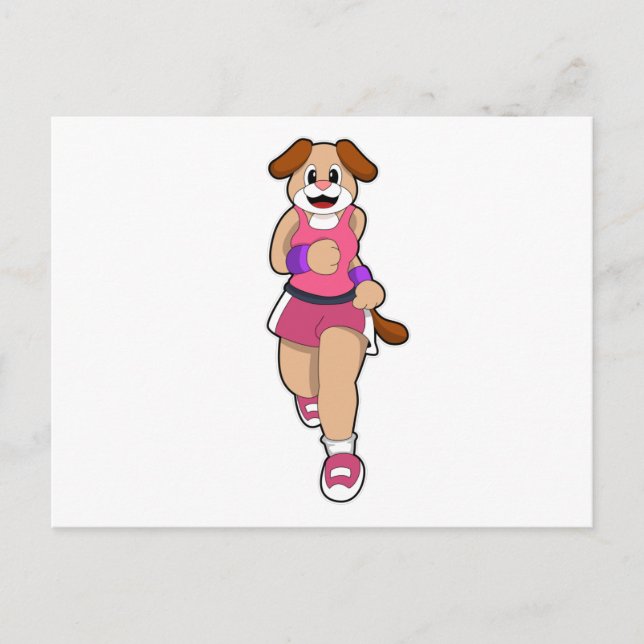 Postal Perro en ejecución (Anverso)