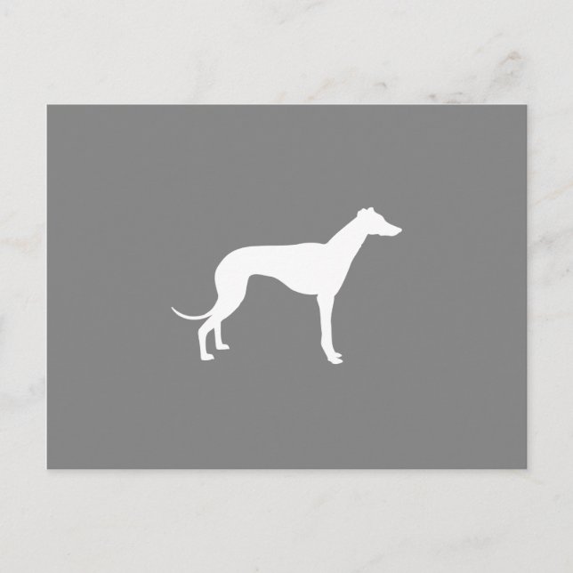 Postal Perro galgo (Anverso)