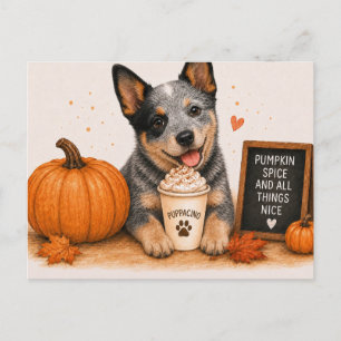Postal Perro Ganadero Australiano Invita a la Especia de