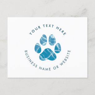 Postal Perro Groomer Lavado de Agua Paws Impresiones Prom