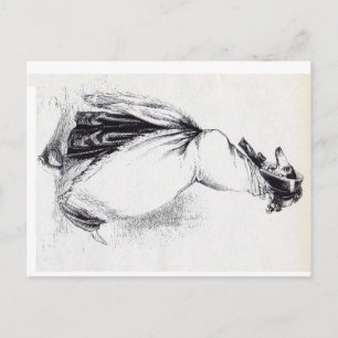 Postal Perro hembra humanoide