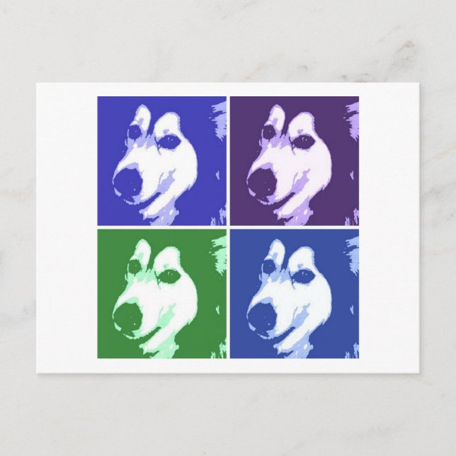 Postal Perro Malamute (Anverso)