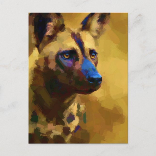 Postal Perro Maravilloso Africano (Anverso)