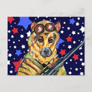 POSTAL PERRO OVEJERO ALEMÁN VENDIDO