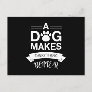 Postal Perro Perro Perro animal Cute idea de regalo diver