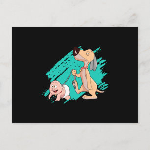 Postal Perro Perro Perro animal Guay Cute divertida idea