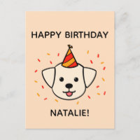 Perro recuperador de Labrador | Saludo de cumpleañ