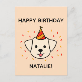 Postal Perro recuperador de Labrador | Saludo de cumpleañ
