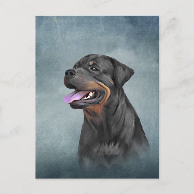 Postal perro Rottweiler (Anverso)