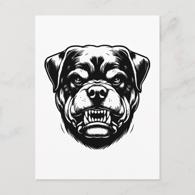Postal Perro Rottweiler (Anverso)