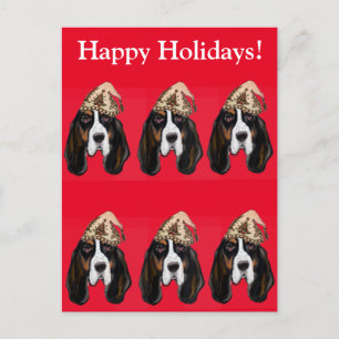 Postal PERRO SABUESO Basset Hound